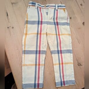 Petite Peony Boys Plaid Pants